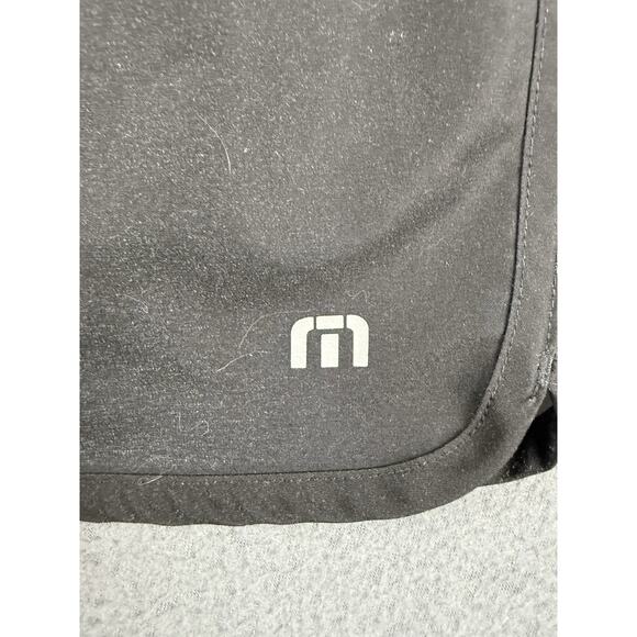 Travis Mathew Swim Trunks Mens XL Black Striped Beach Outdoor Surf Casual - Picture 2 of 6